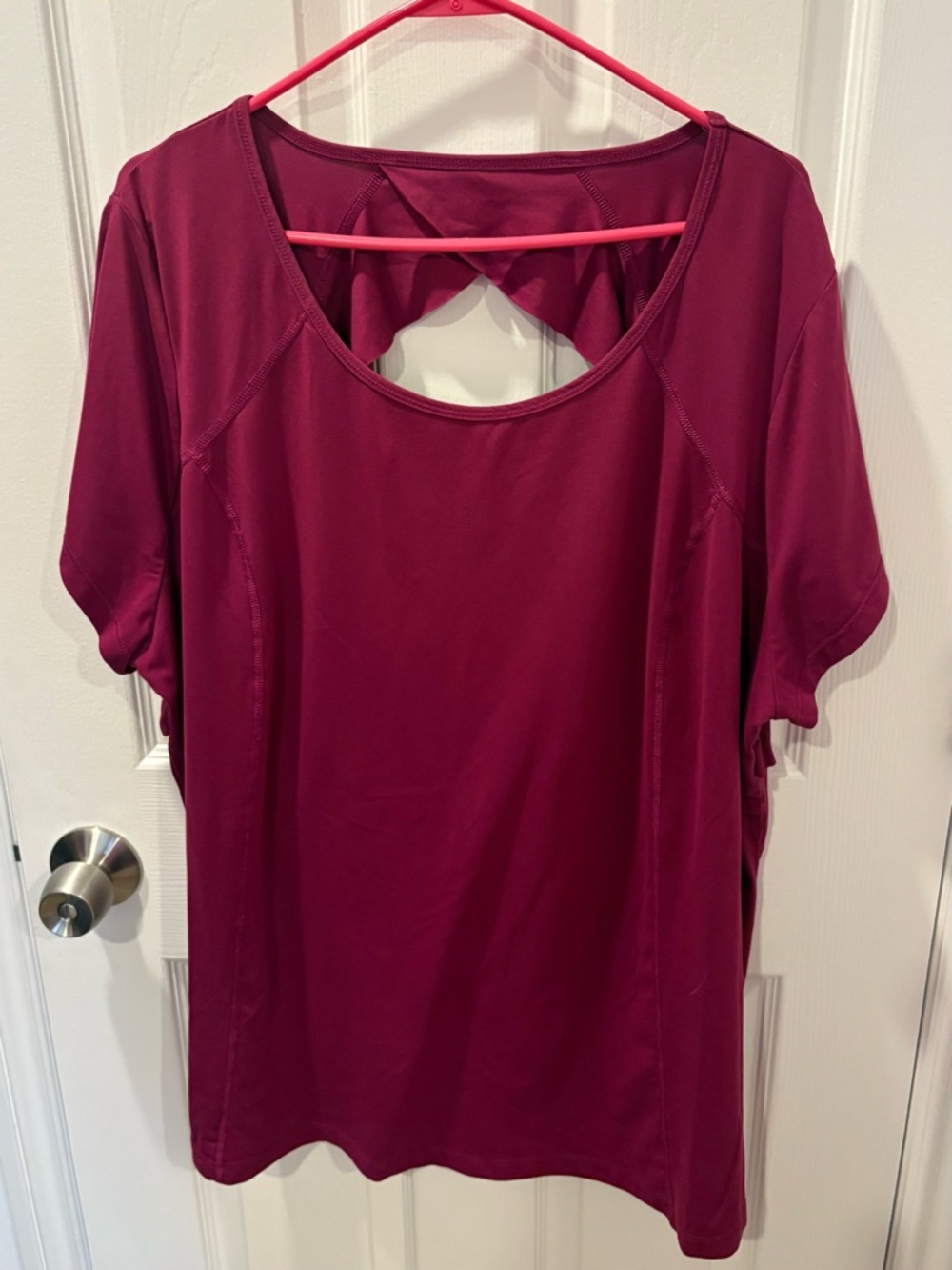 Lane Bryant LIVI Magenta Sporty Top Super Soft & Stretchy! 26/28